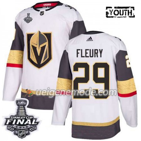 Kinder Eishockey Vegas Golden Knights Trikot Marc-Andre Fleury 29 2018 Stanley Cup Final Patch Adidas Weiß Authentic